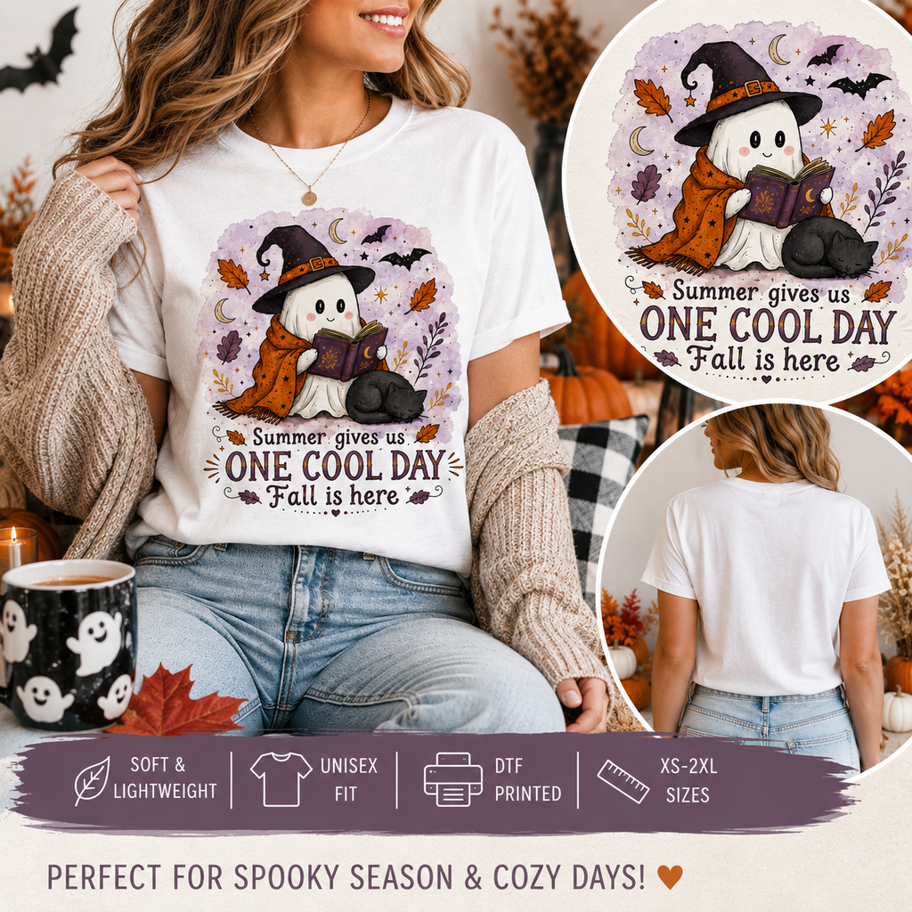 One Cool Day Ghost Tee | Fall & Halloween Shirt