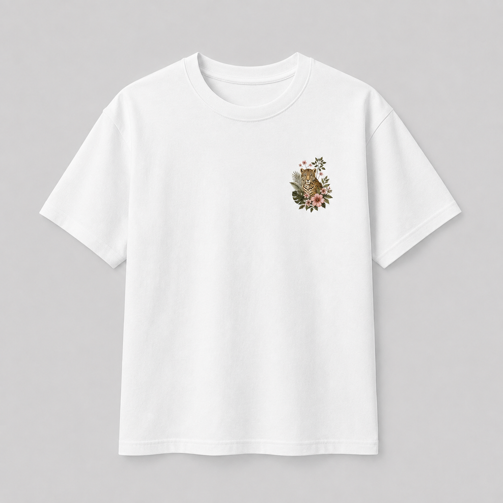 Front view of Wild Heart of Colombia graphic T-shirt